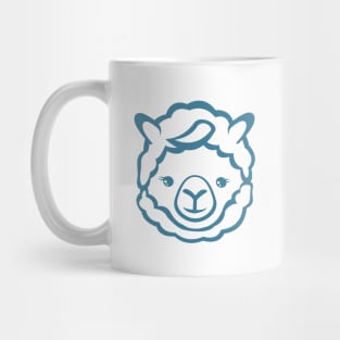 Simple cute kawaii llama face for llama lovers Mug